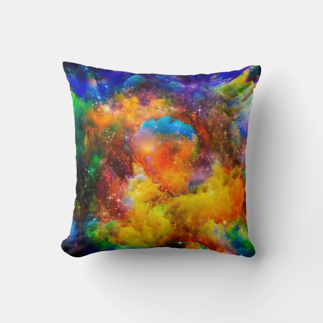 Creative arrangement of fractal elements, lights a cushion (Front)