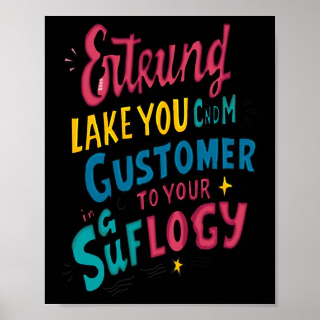 Creative Art Design Sticker  Poster (Front)