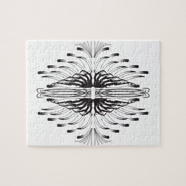 Creative artistic border pattern jigsaw puzzle (Horizontal)