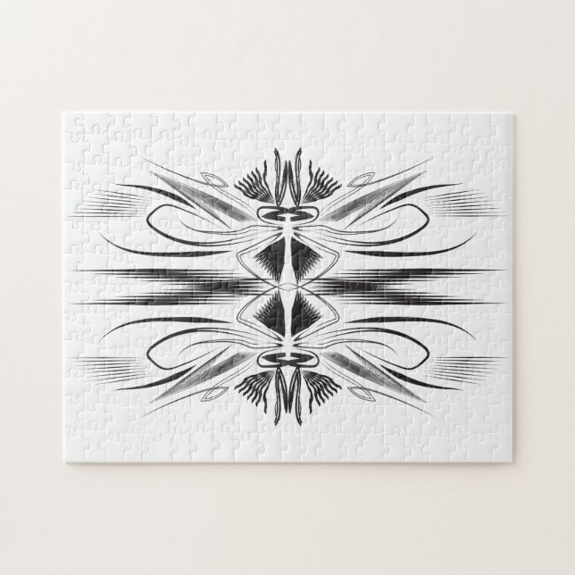 Creative artistic border pattern jigsaw puzzle (Horizontal)