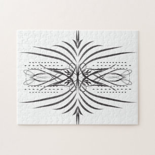 Creative artistic border pattern jigsaw puzzle