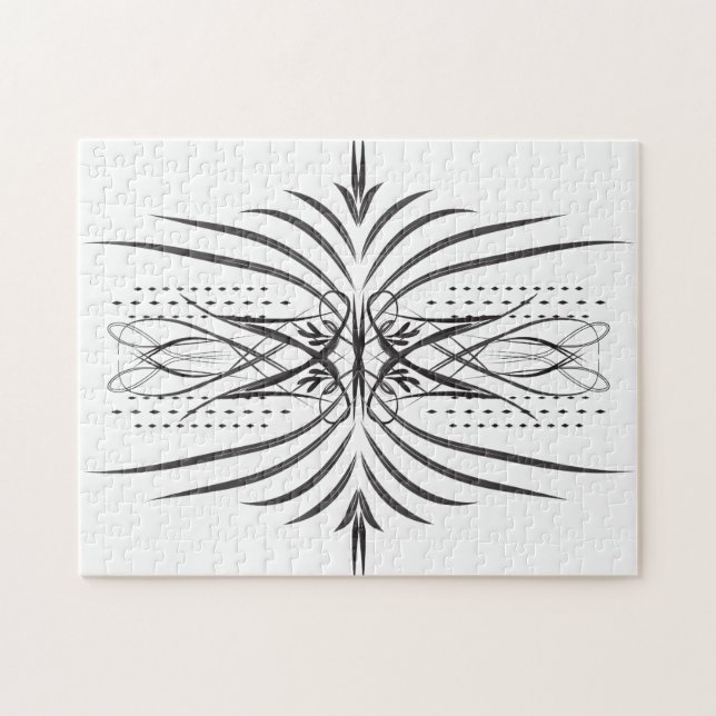 Creative artistic border pattern jigsaw puzzle (Horizontal)