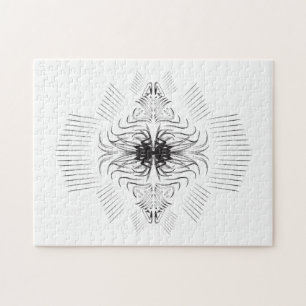 Creative artistic border pattern jigsaw puzzle