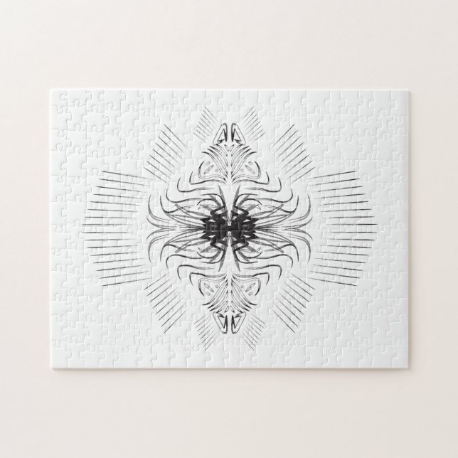 Creative artistic border pattern jigsaw puzzle (Horizontal)