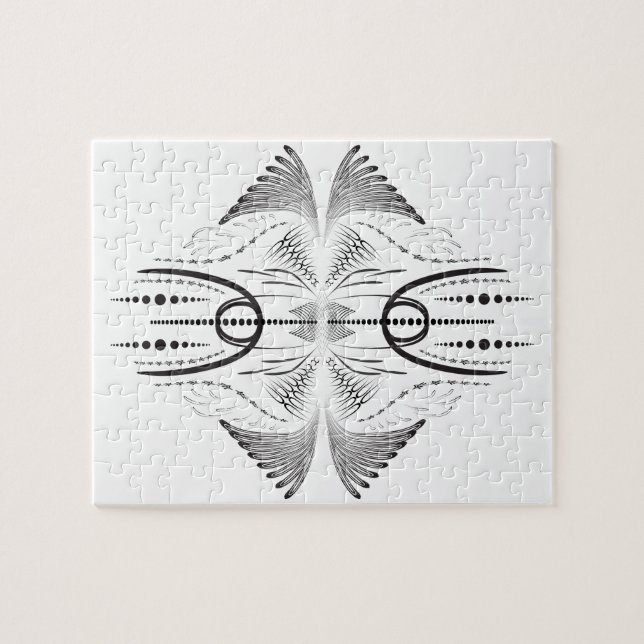 Creative artistic border pattern jigsaw puzzle (Horizontal)