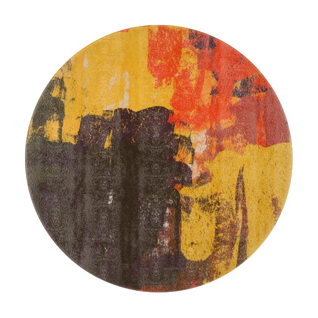 Creative artistic sketch, colourful texture. cutting board (Front)