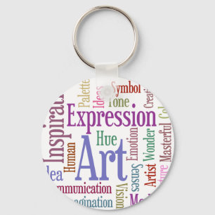 Creative Artist's Inspiration Word Art Key Ring