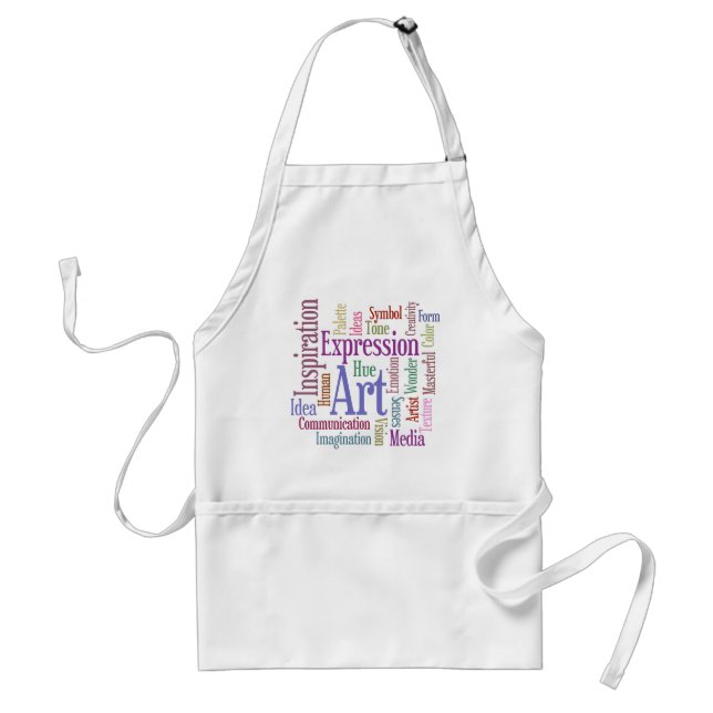 Creative Artist's Inspiration Word Art Standard Apron (Front)