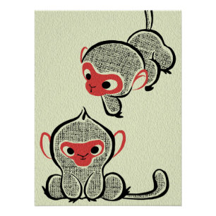 Creative Asian Wall Art   Monkeys Art
