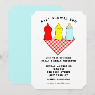 Creative Baby Shower BBQ Invitation