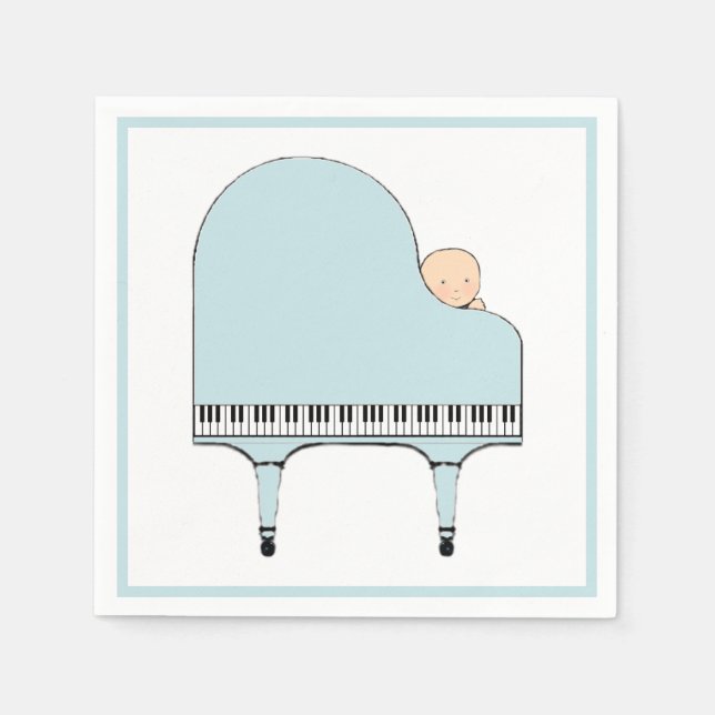 Creative Baby Shower Boy Napkin (Front)