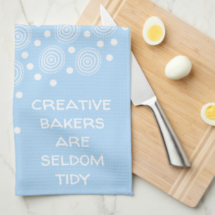 Creative Bakers are Seldom Tidy Pastel Tea Towel