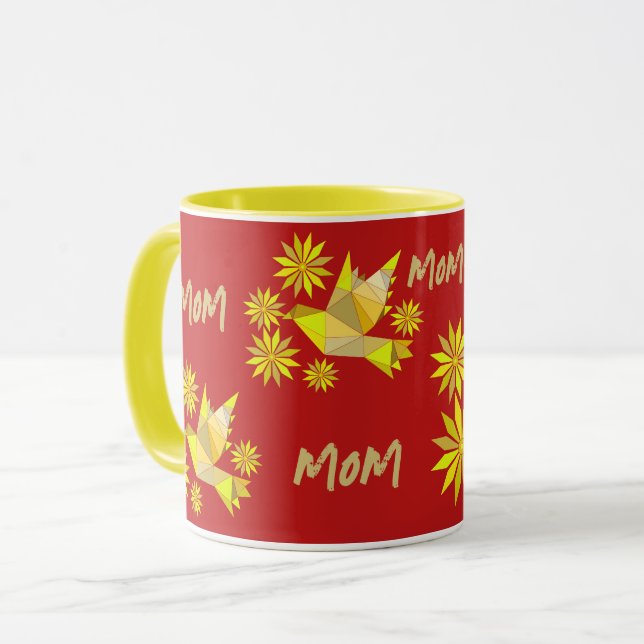 CREATIVE BIRD MUG FOR PRESENT MOM (Front Left)