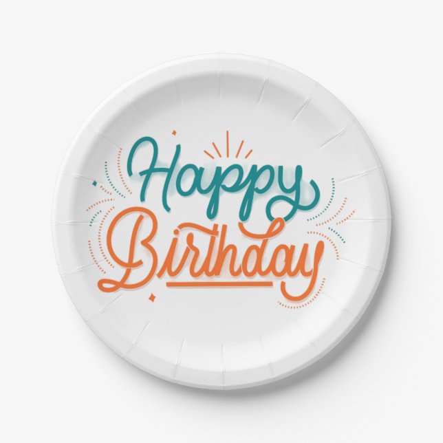 Creative Birthday Paper Plate (Front)
