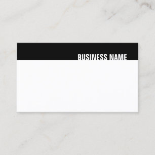 Creative Black White Modern Simple Trendy Template Business Card