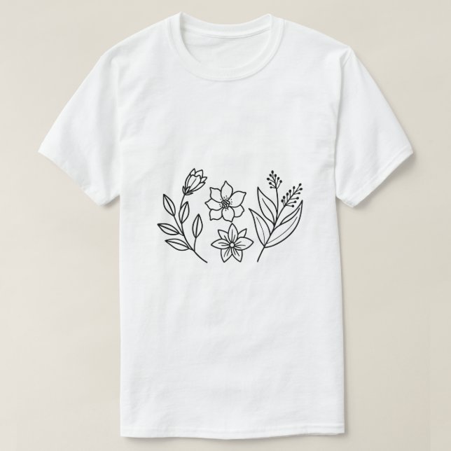 Creative black white Style Artwork T-Shirt (Design Front)
