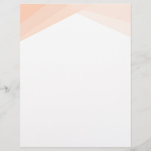 Creative Blank Template Custom Apricot White Colou Custom Letterhead