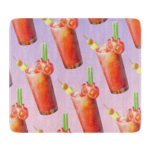 Creative Bloody Mary Cocktail Cutting Board