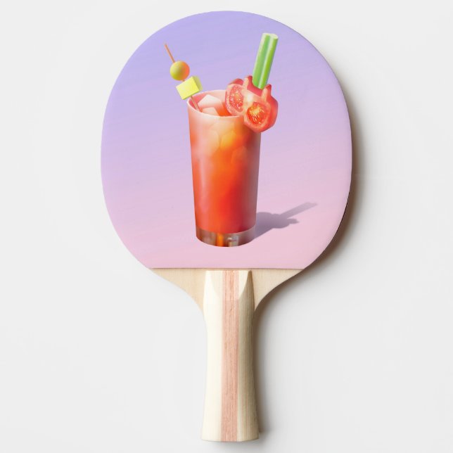 Creative Bloody Mary Cocktail Ping Pong Paddle (Front)