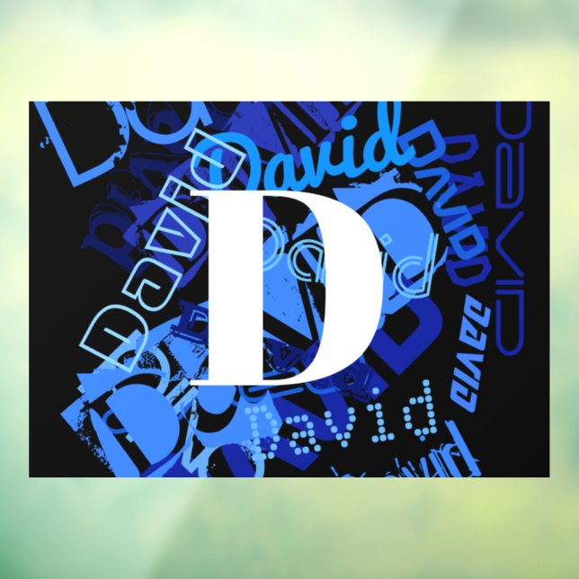 Creative Blue Monogram (Sheet 3)