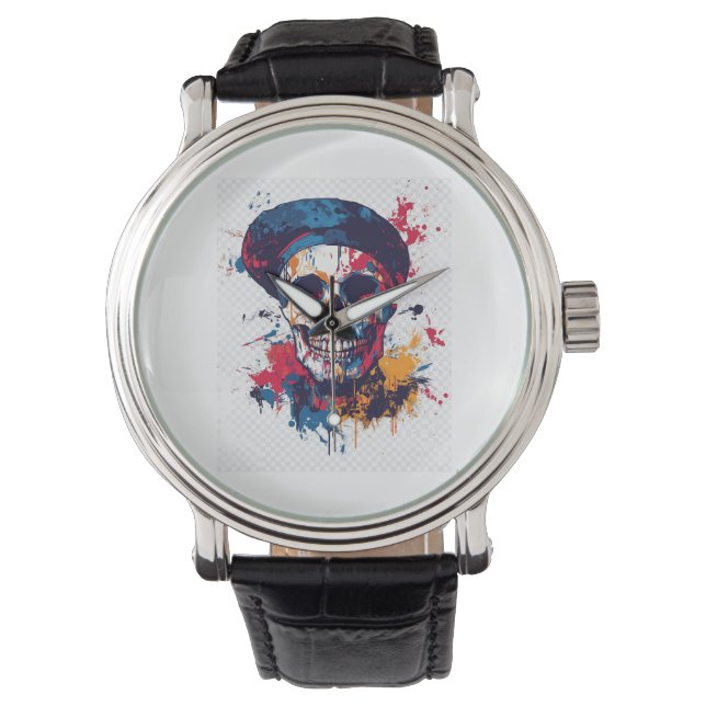 Creative Bones � Funny Artist Skull Watch (Front)