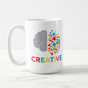 Creative Brain Colourful Nodes and Network Coffee Mug