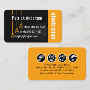 Creative Bright Downlights Shining  Business Card