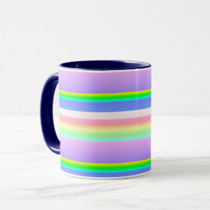 Creative bright striped mug