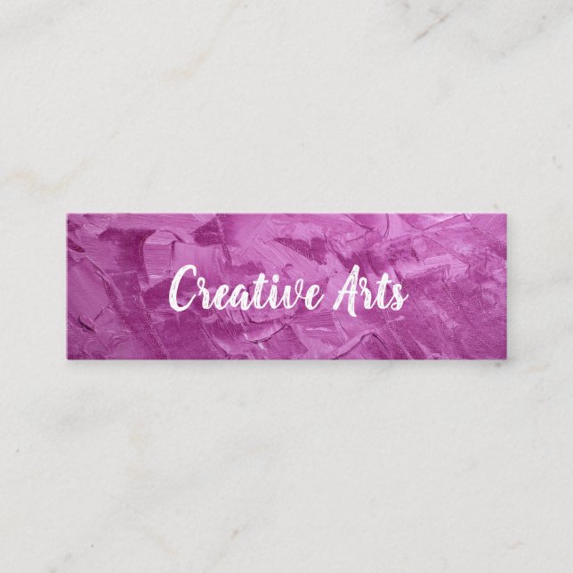 Creative | Brush Strokes | Artist Mini Business Card (Front)