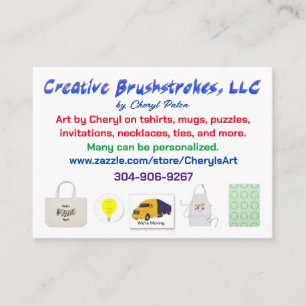 Creative Brushstrokes LLC business cards 2023