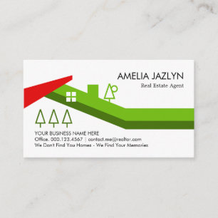 Creative Building Home Landscape Realtor Business Card