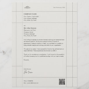 Creative Business Letter with Letterhead Design