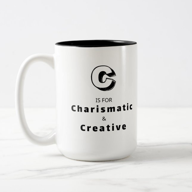 Creative C - Personalised Luxury Praise Mug (Left)