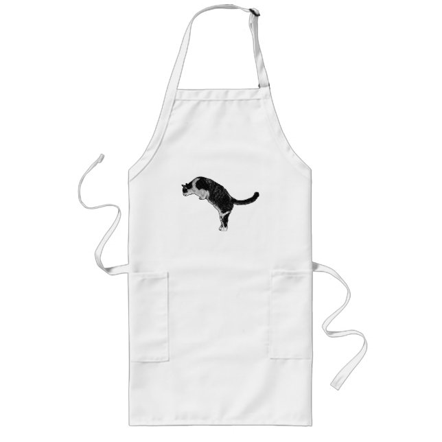 Creative Cat Flair Long Apron (Front)