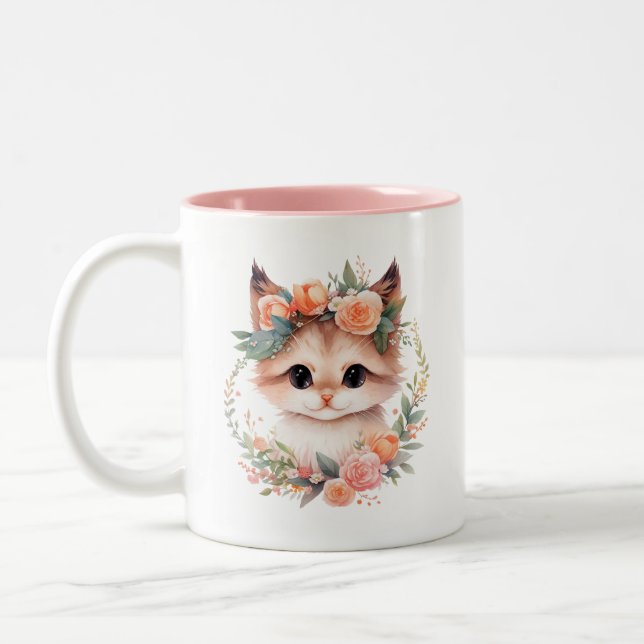 Creative Cat Mugs designed for the Cat Lover (Left)