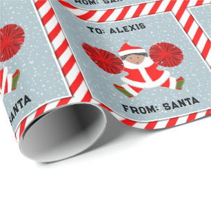 Creative Cheerleader Christmas Gift Wrapping Paper