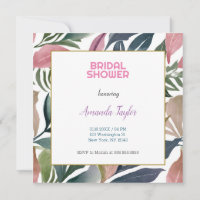Creative Chic Floral Minimalist Bridal Shower