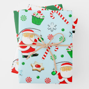 Creative Christmas Fishing Gift Wrapping Paper Sheet