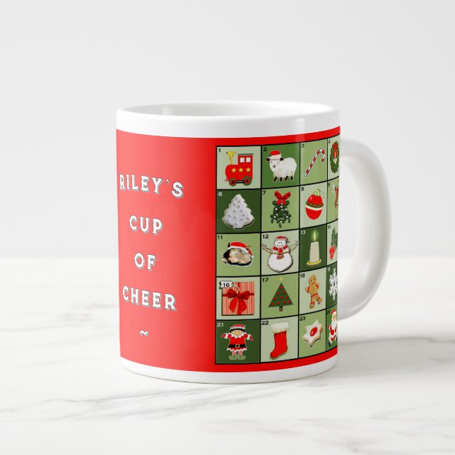 Creative Christmas Holiday Giant Coffee Mug (Front Right)