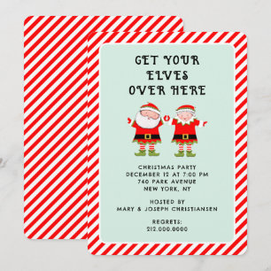 Creative Christmas Holiday Party Invitation