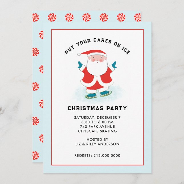 Creative Christmas Holiday Party Invitations (Front/Back)