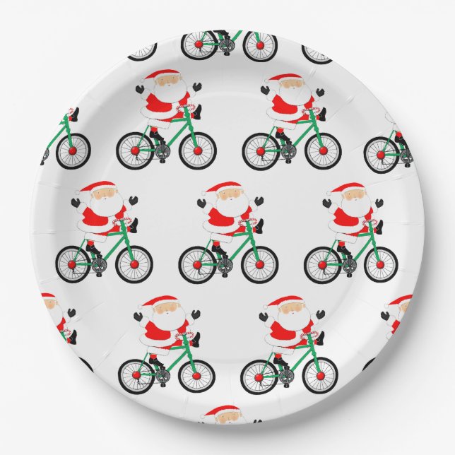 Creative Christmas Holiday Party Paper Plate (Front)