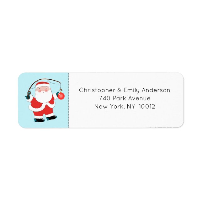 Creative Christmas Holiday Return Address Label (Front)