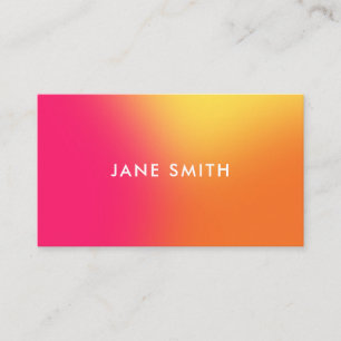 Creative Colorful Ombre Modern Business Card
