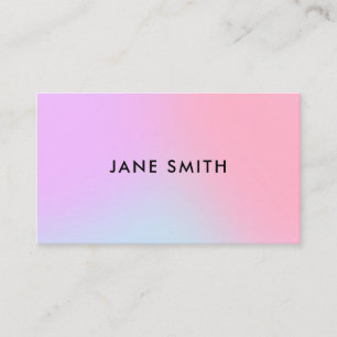 Creative Colorful Ombre Modern Business Card