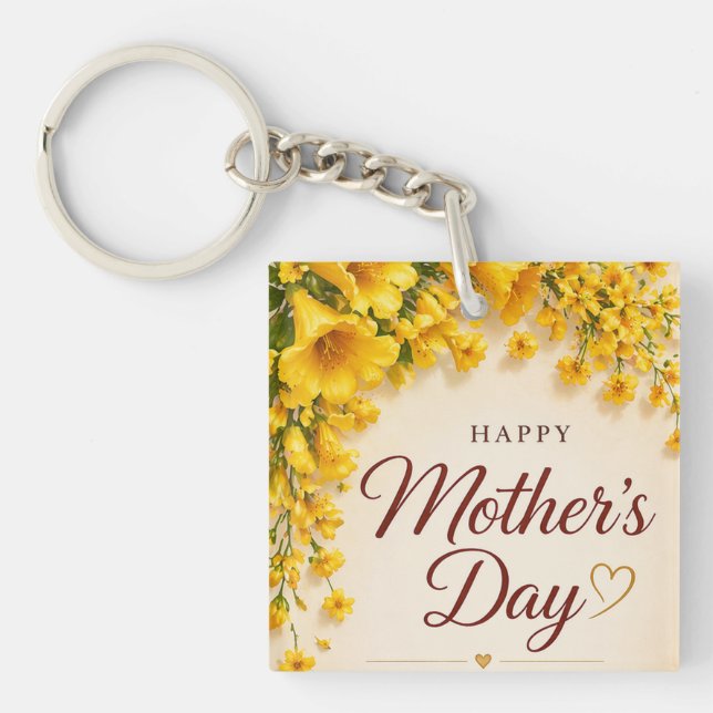 CREATIVE COLOUR PLAYING ART FOR GIFT  KEY RING (Front)