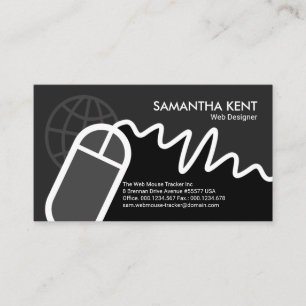 Creative Computer Mouse Border Web Technology Business Card
