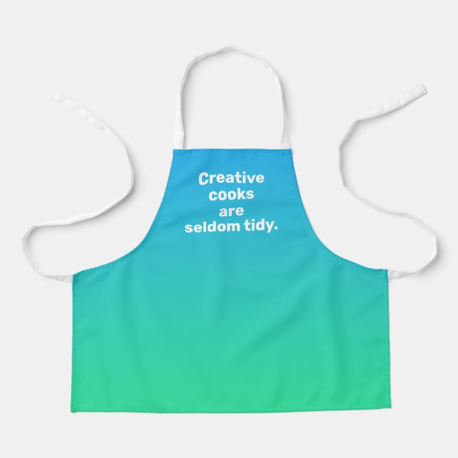 Creative Cooks are Seldom Tidy Kid's Apron (Front)