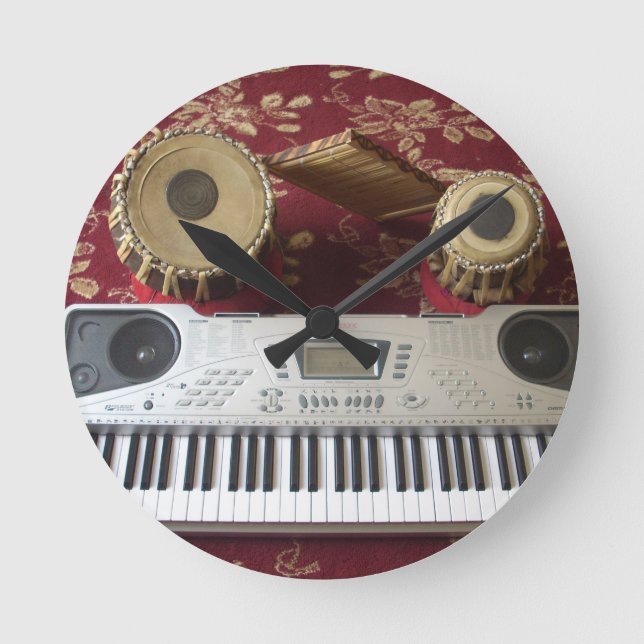 Creative Corner: Musical Tapestry Round Clock (Front)