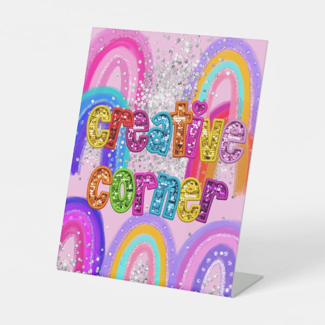 Creative Corner Pedestal Sign (Front)